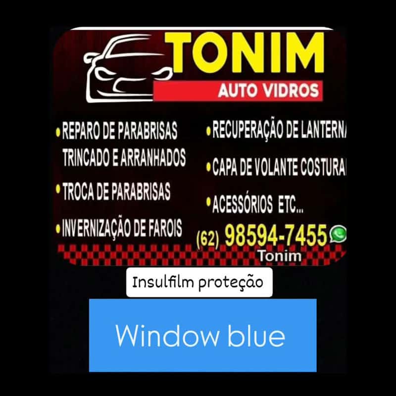Tonim Auto Vidros Insulfilm Películas Automotivas