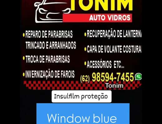 Tonim Auto Vidros Insulfilm Películas Automotivas