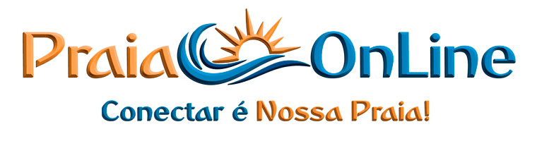 Logo Praia.Online Conectar é Nossa Praia